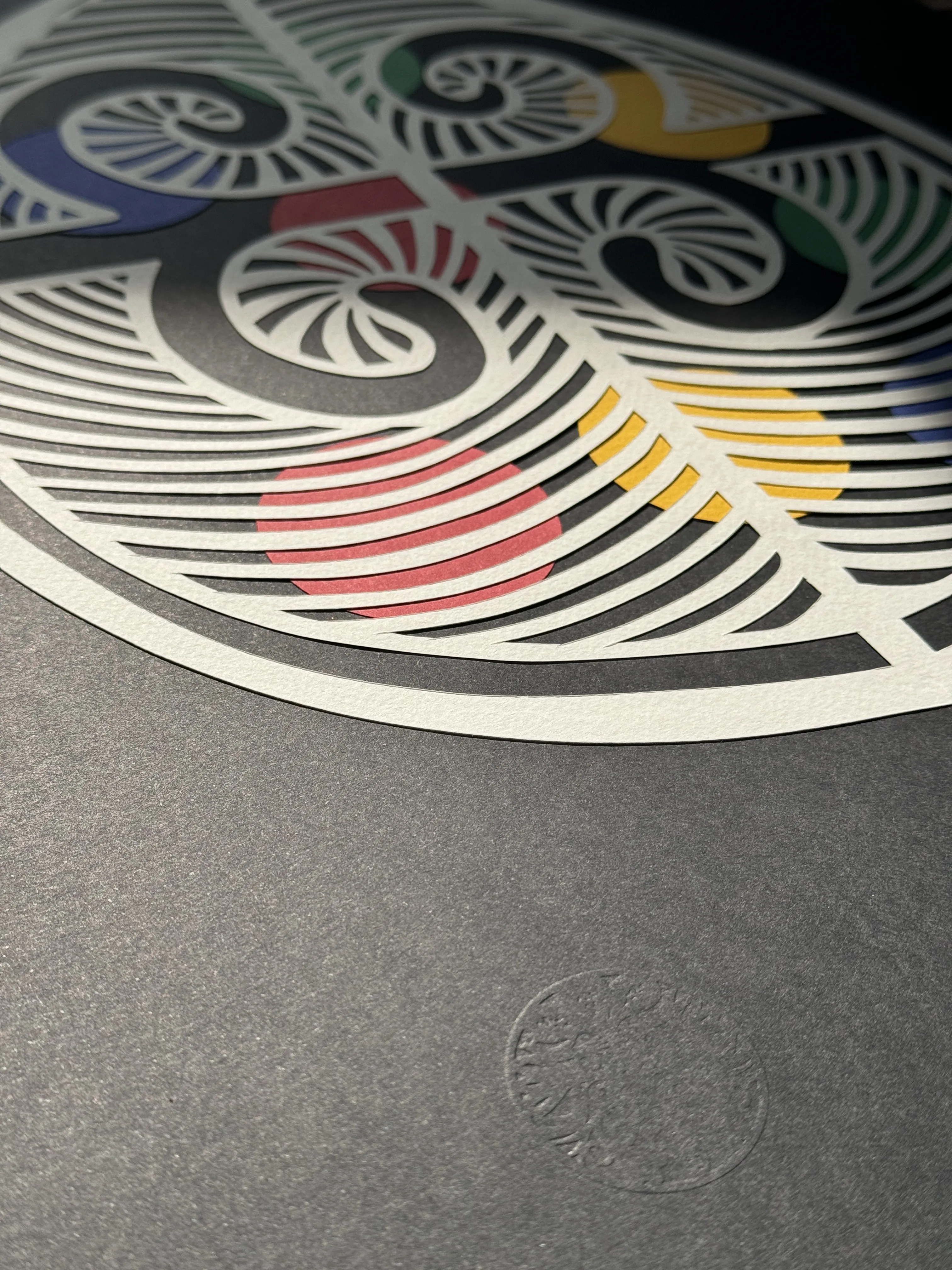 Image of "Баранячі роги" by Дарія Альошкіна, size: 50х40см, part of the Витинанка-писанка(за мотивами подільських писанок) series, priced at €100 Photo 3 of 4.