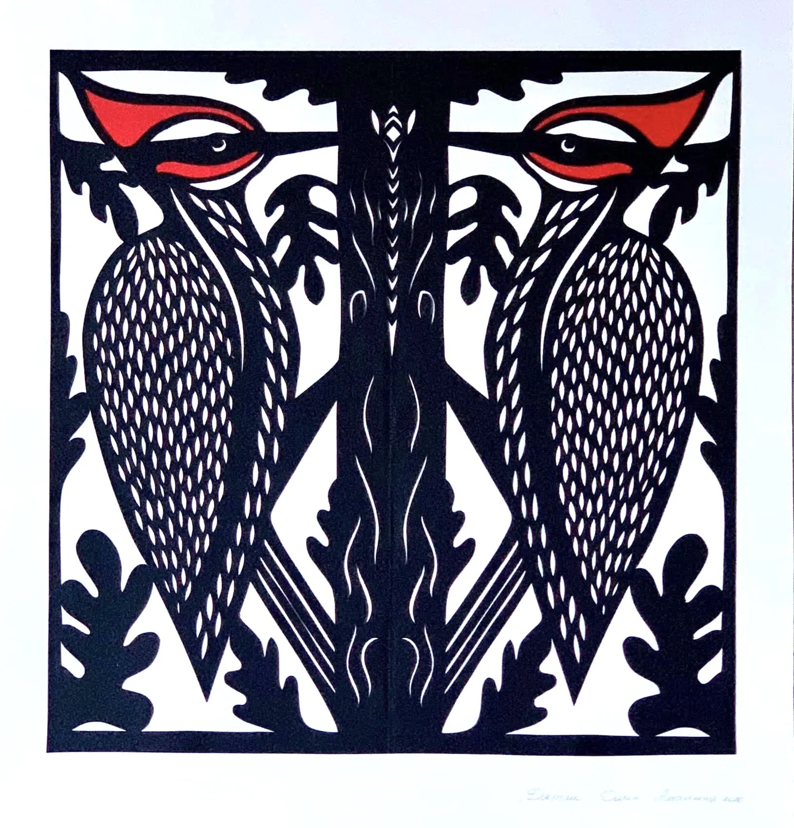 Obraz Дятли  autorstwa Дарія Альошкіна, rozmiar: 50*35 , 50*40 , 35*35,40*40, cena: €100