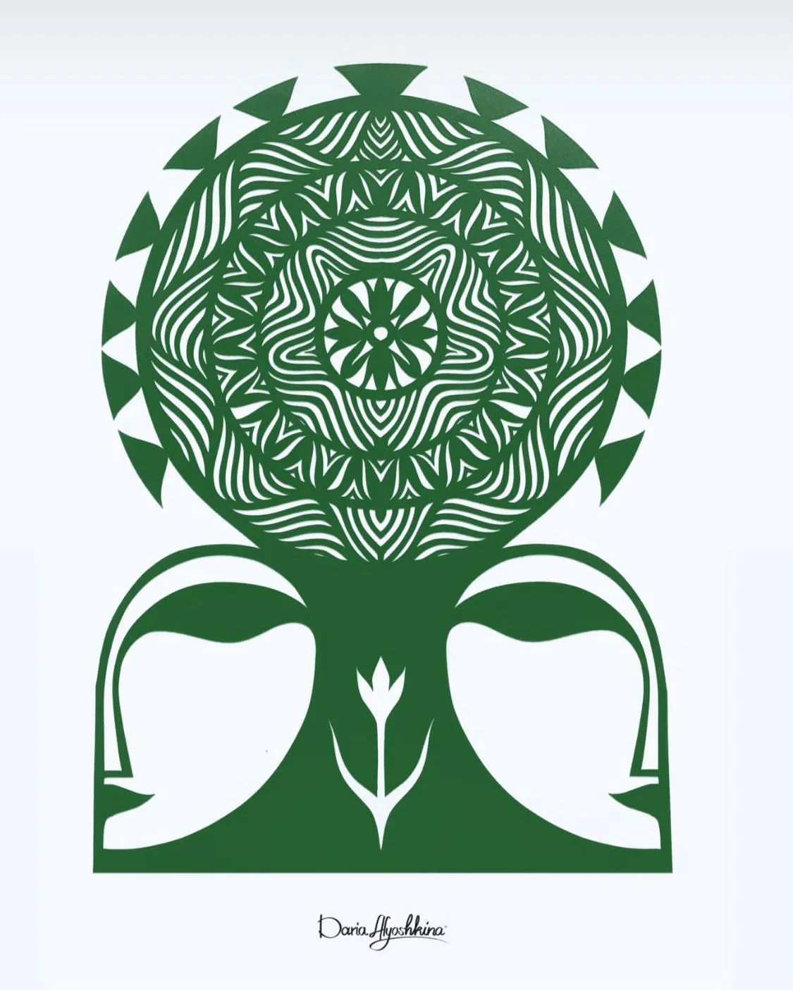 Image of Життя тендітна квітка by Дарія Альошкіна, size: 50*35,50*40, Папір medium, priced at €100