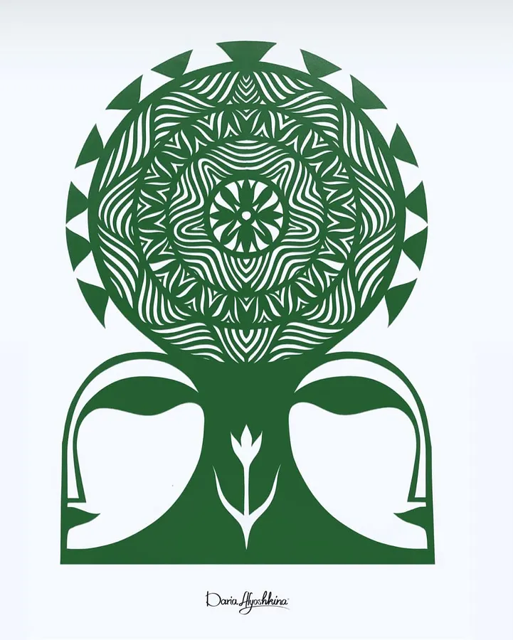 Image of Життя тендітна квітка by Дарія Альошкіна, size: 50*35,50*40, Папір medium, priced at €100