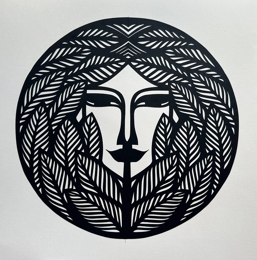 Image of Шалик by Дарія Альошкіна, size: 50*35, 50*40, Папір medium, priced at €80