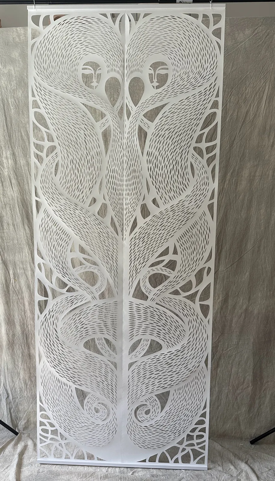 Image of Бутон by Daria Alyoshkina, size: 100*250, Paper medium, part of the Витинанки великого формату series, priced at €1000
