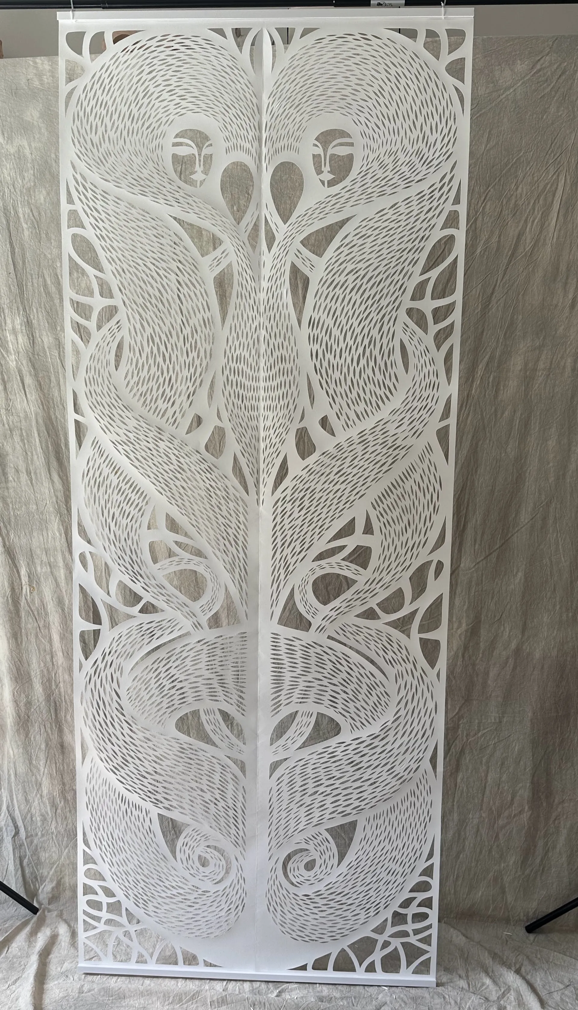 Image of Бутон by Daria Alyoshkina, size: 100*250, Paper medium, part of the Витинанки великого формату series